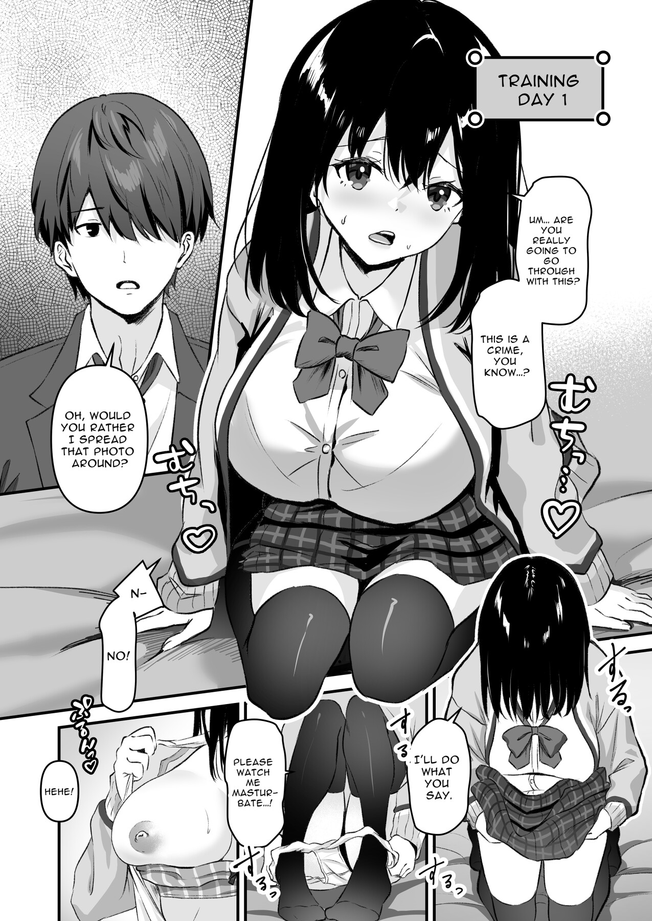 Hentai Manga Comic-Blackmailed JK Cucked Within The Week! ~sexual discipline for a girl protecting her boyfriend~-Read-6